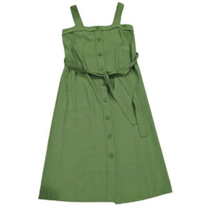 Everlane Japanese GoWeave Picnic Dress‎ Green Size 0 NWT